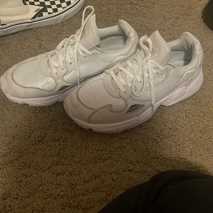 Adidas white falcons